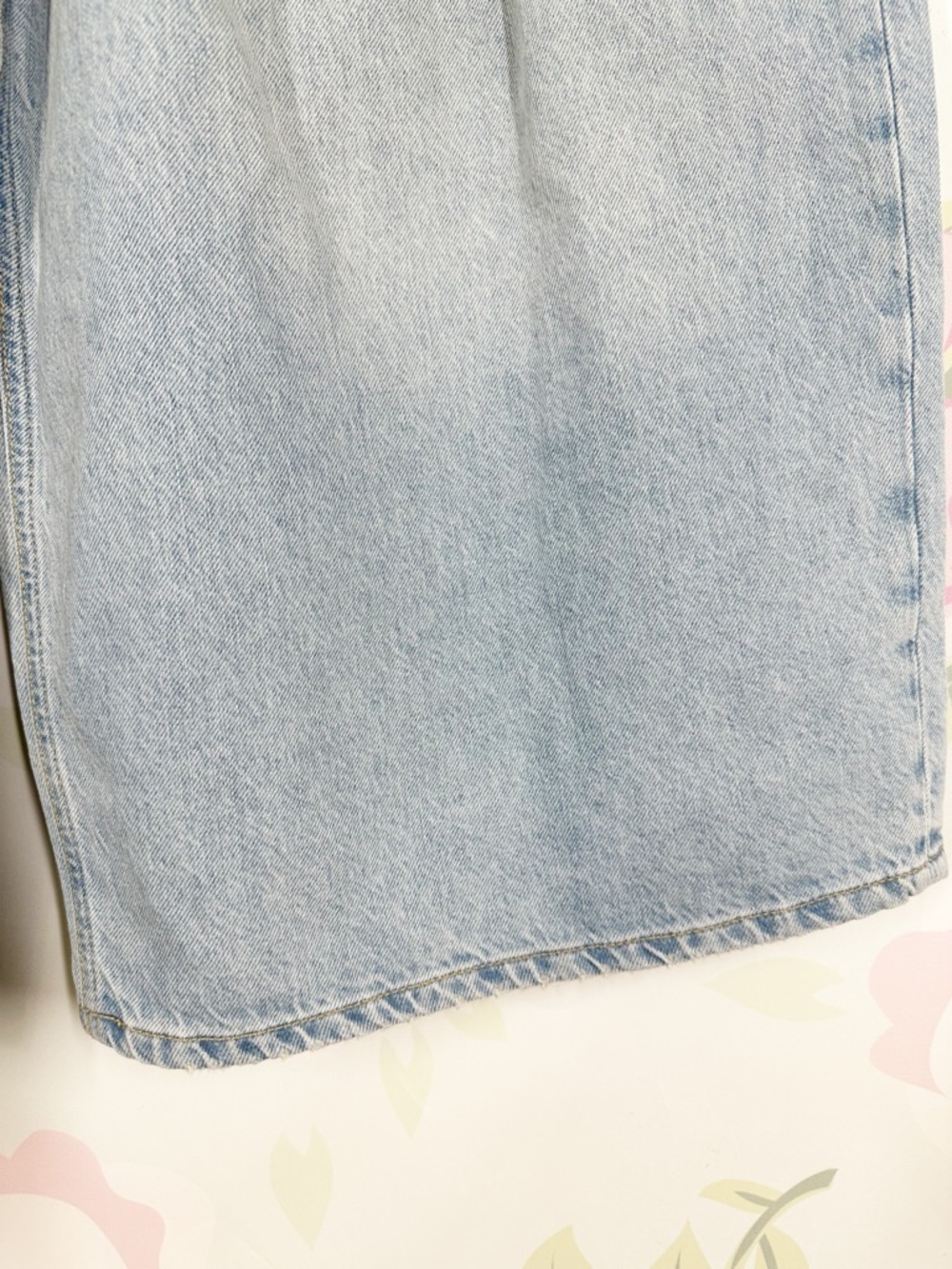 NEW Free People We The Free High Tide Belted Crop Oasis Blue Denim Jeans XS - Picture 7 of 13